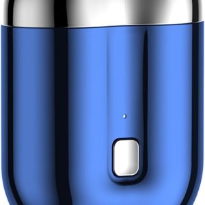 New Model Mini Dual-Head Electric Shaver, Upgrade Pocket Shaver, Washable Double Head Razor, USB Mini Portable Razor, Rechargeable Waterproof Compact (Four Color) (Blue)