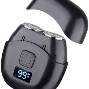 Car Shaver for Men Electric, Portable Mini Razor for Emergency Shaving, Double Mesh Blade, Type-C USB Rechargeable, Washable Head, LED Power Display