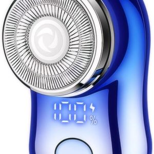 Mini Electric Shaver, Portable Powerful Storm Razor for Men Women, USB C Rechargeable, Battery Power Display, Lightweight Razor for Travel Office Business Trip